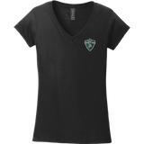 Biggby Spartans Softstyle Ladies Fit V-Neck T-Shirt