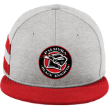 Palmyra Black Knights New Era Shadow Heather Striped Flat Bill Snapback Cap