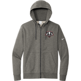 Scary Badgers Nike Club Fleece Sleeve Swoosh Full-Zip Hoodie
