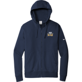 Biggby Bulldogs Tier 2 Nike Club Fleece Sleeve Swoosh Full-Zip Hoodie