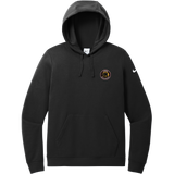 MD Jr. Black Bears Nike Women's Club Fleece Sleeve Swoosh Pullover Hoodie